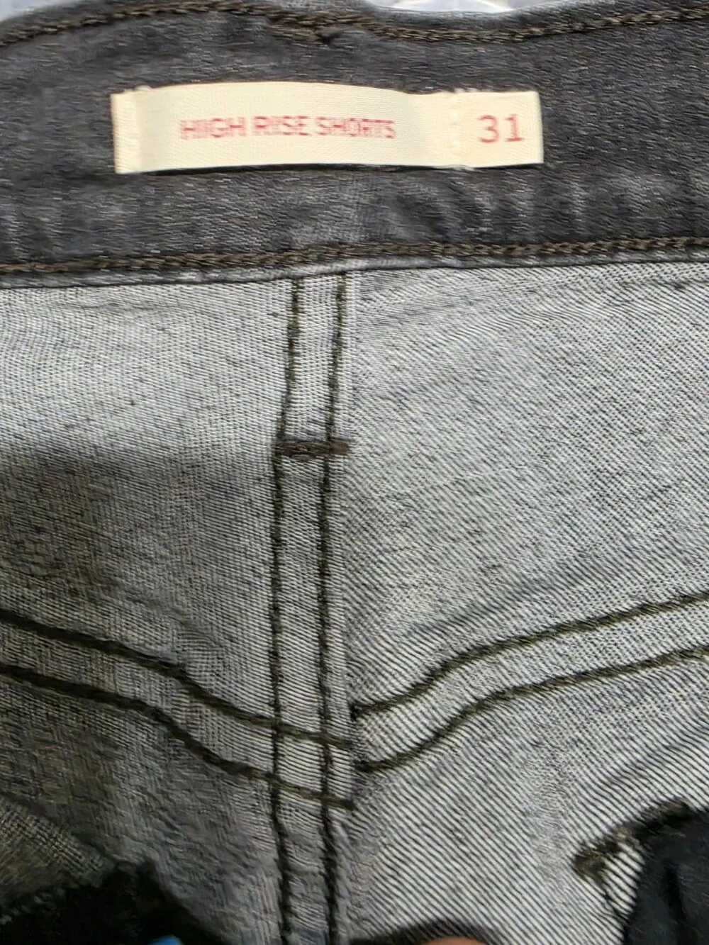 Levi's Women's Black  Denim Shorts